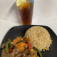 MEAL DEAL B. Beef Black Bean Sauce Egg Fried Rice Iced Lemon Tea 士牛旦什